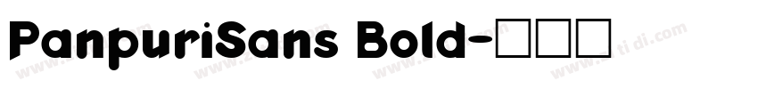 PanpuriSans Bold字体转换